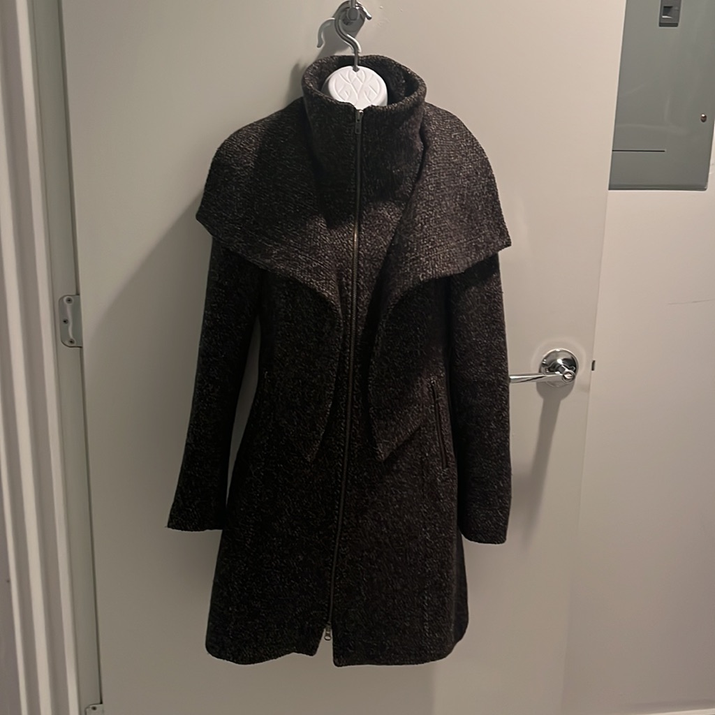 Soia & Kyo Tweed Wool Coat. Size Xs